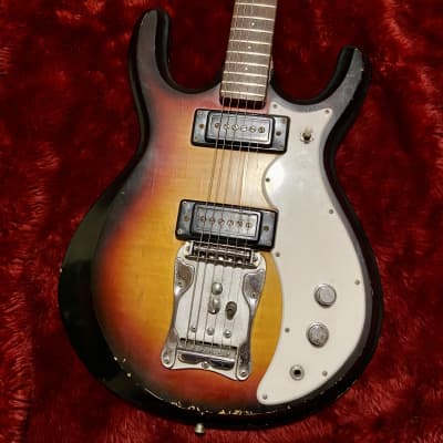 c.1968- Guyatone LG-250T “Perfect” Mosrite Style MIJ Vintage Guitars “Sunburst” for sale