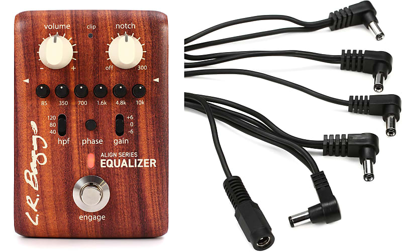 LR Baggs Align Equalizer Acoustic EQ Pedal Bundle with Truetone MC5 1 SPOT  Multi-Plug 5 Cable | Reverb