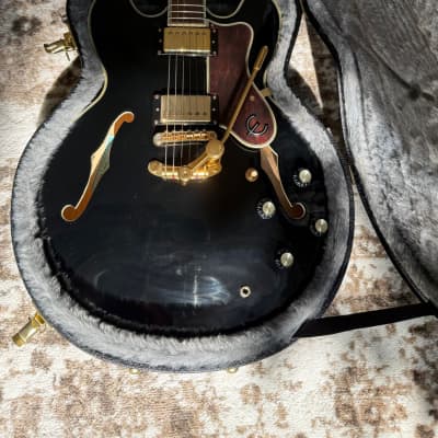 Gibson Epiphone Dot Deluxe Flame VS Rare Gold Hardware Early