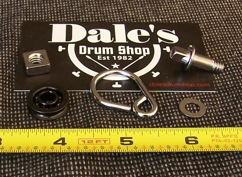 DW Drums SM018-3 Hook Bolt and Roller for Bass Drum Pedals image 1