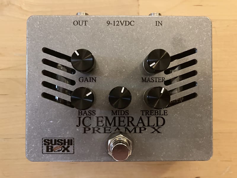 Sushi Box JC Emerald X Tube JCM800 Preamp Pedal Reverb Australia