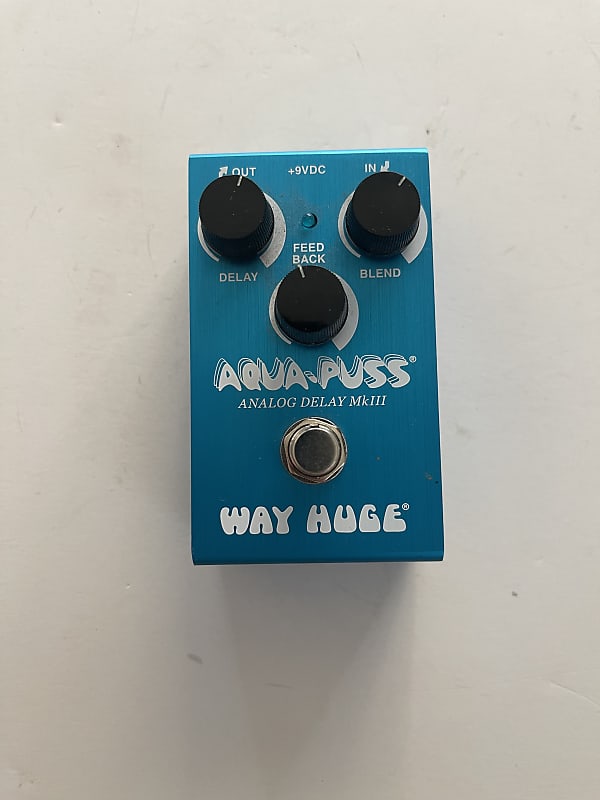 Way Huge Dunlop WM71 Smalls Aqua Puss Analog Delay MKIII Guitar Effect Pedal