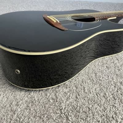 Fender La Brea California Series Black MIK Rare Vintage Acoustic Electric Guitar image 3