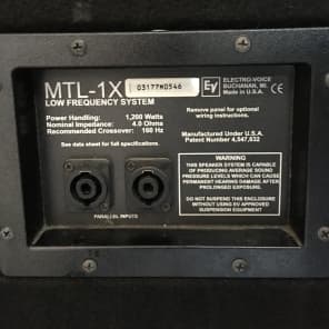 Electro-Voice MTL-1X | Reverb