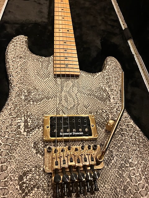 Charvel Jackson Snake Skin Strat Guitar Seymour Duncan Pickup Floyd Rose Tremolo image 1