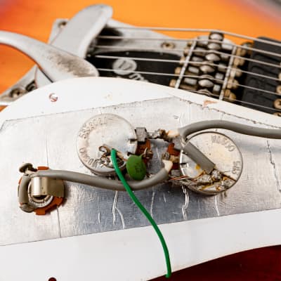1991 Mosrite Ventures Model USA-Made "Built in Soul" Sunburst w/ Vibramute & Case, Semie Moseley image 19
