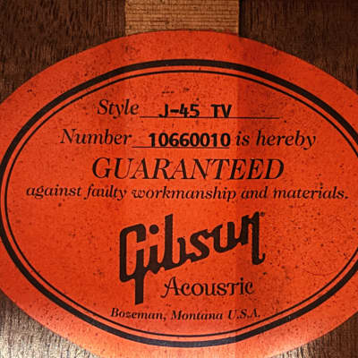 Gibson J-45 True Vintage 2007 - 2014 | Reverb