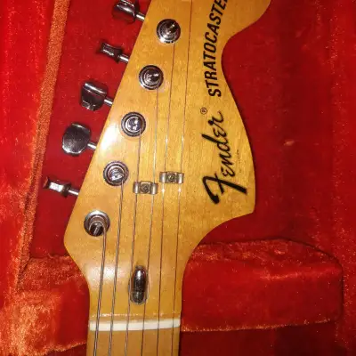 Fender Stratocaster 1976 Natural. Vintage with orig manual, strap, cable image 3