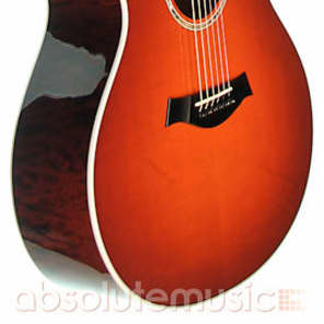 Taylor 618E Acoustic Guitar, Desert Sunburst, Big Leaf Maple Back And Sides image 3