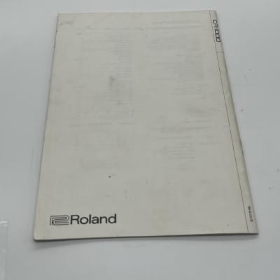 Roland CR-1000 MIDI Digital Drummer Owner's Manual image 2