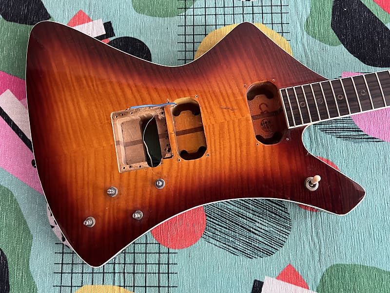 Washburn A20V body and parts 1981 - Flame Sunburst | Reverb