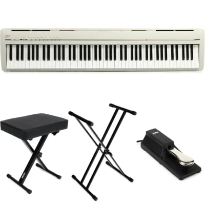 Kawai ES110 88-key Digital Piano with Speakers - Gloss Black Bundle with  Kawai HML-1 Stand for ES100 - Black