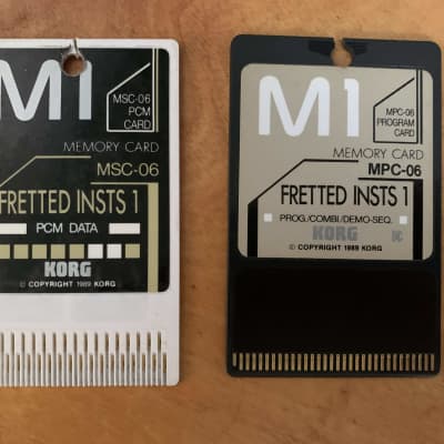 Korg M1 Card Fretted Inst 1 MPC-06 MSC-06 1984
