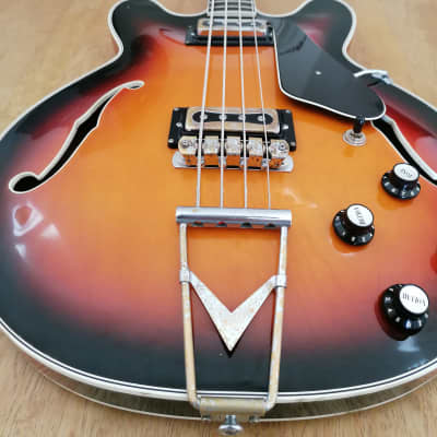 RARE 1965 Crucianelli 335 Elite Bass Made in ITALY Vintage @ fender hoyer Gibson Coronado veritine rivoli eb Hofner vox cougar 5001 Viking Hagström image 9