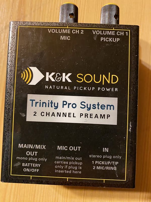 K&K Trinity Preamp + Helix Pickup Tonabnehmer + Solo Silver Bullet Mic Microphon image 1