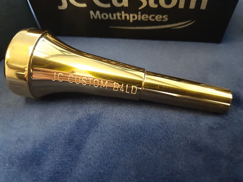 JC Customs Trumpet Mouthpiece Resonance - B4LD (18C Small Cup) Gold | Reverb