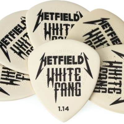 Dunlop James Hetfield White Fang Custom Guitar Picks 1.14mm 6-pack image 1
