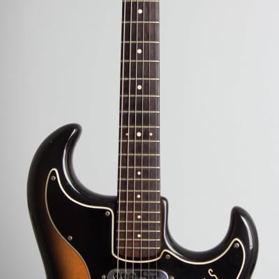 Burns  Jazz Split Sound Solid Body Electric Guitar (1965), ser. #9714, original black hard shell case. image 8