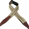 Levy's Guitar Strap, MSSW80-002, 2' Woven w/ Leather Ends & Tri-glide Adjustment