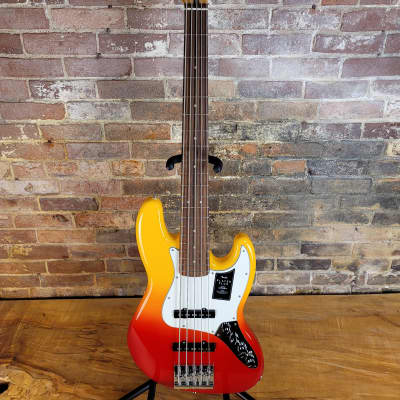 Fender Player Plus Jazz Bass V with Deluxe Bag - Tequila Sunrise image 2