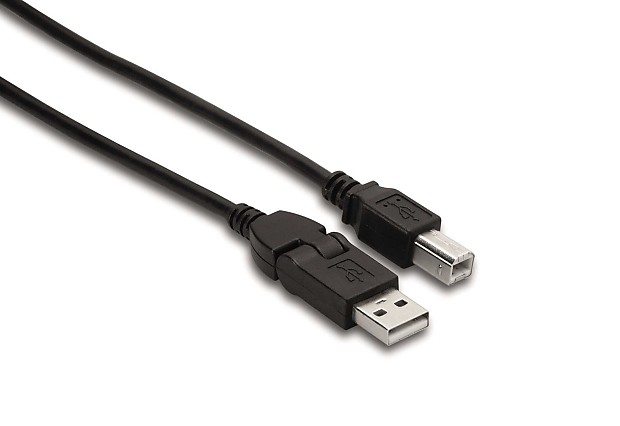 Hosa USB-206FB Flex Type A to Type B High Speed USB Cable - 6' image 1