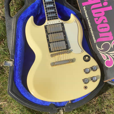 1987 Gibson Les Paul SG Custom ‘61 ‘62 Reissue 1961 1962 - Polaris White image 3
