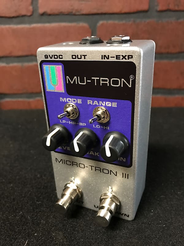 Mu-Tron Micro-Tron III envelope filter pedal MUTRON Vintage Silver