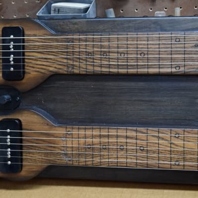 Double Neck - Console Style - Lap Steel Guitar - D / C6 Tuning - Satin Relic Finish - USA Made - Hand Crafted image 6