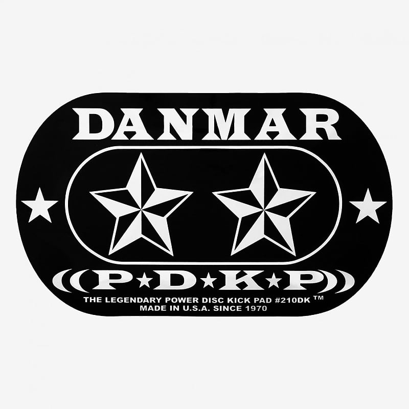 Danmar Bass Drum Double Kick Impact Pad Flame Reverb