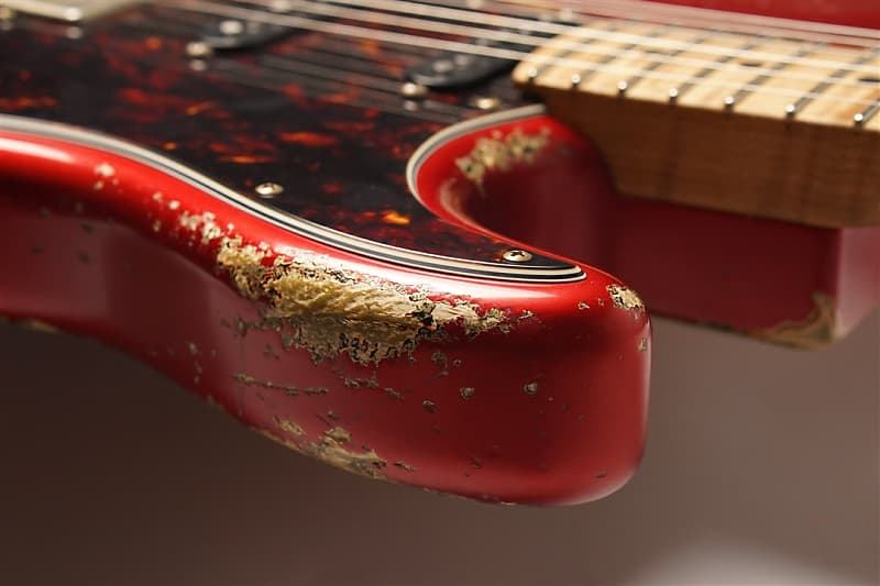 Xotic XSC-2 Candy Apple Red over 2TB Heavy Aged / Ash / RM