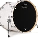 DW Performance Series Bass Drum - 18 x 22 inch - White Marine FinishPly