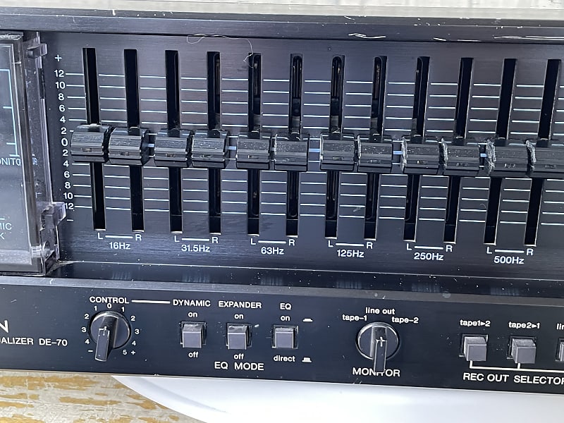 Vintage Denon DE-70 Stereo Graphic Equalizer 80s | Reverb Vintage Denon DE-70 Stereo Graphic Equalizer 80s | Reverb