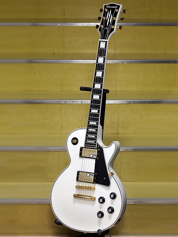 Edwards E-LP-130CD White, Made in Japan, LP Custom Style, | Reverb