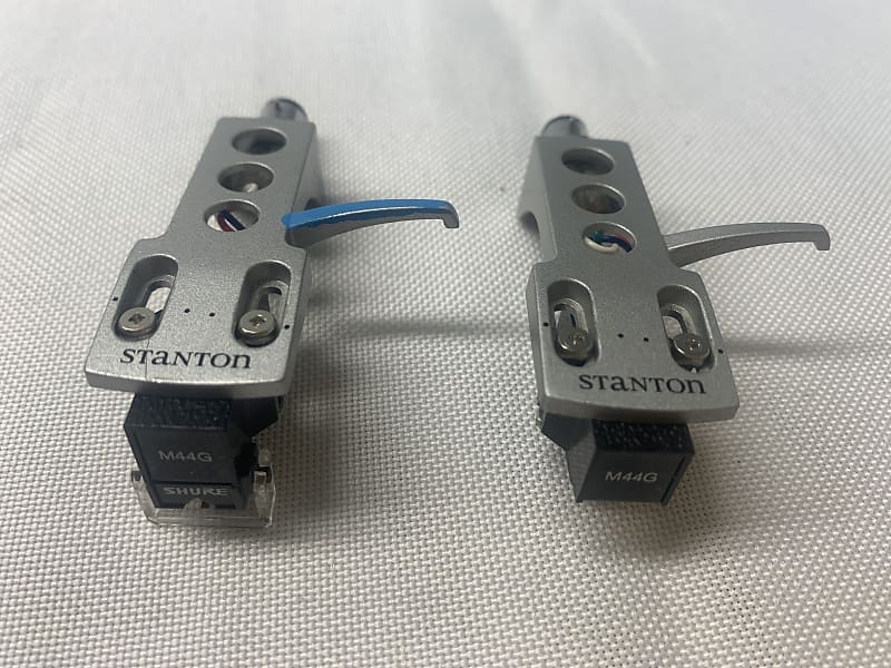 Shure M44G on Stanton H4S Headshell Sold As A Pair 1 Stylus Needed image 1