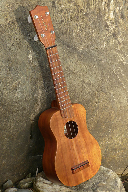 1970s Kamaka White Label HF-1 Soprano Koa Ukulele | Reverb