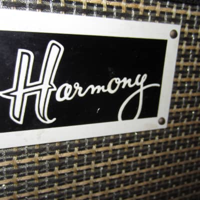 ~1964 Harmony H303B Small Combo Amp Black and Blue image 2