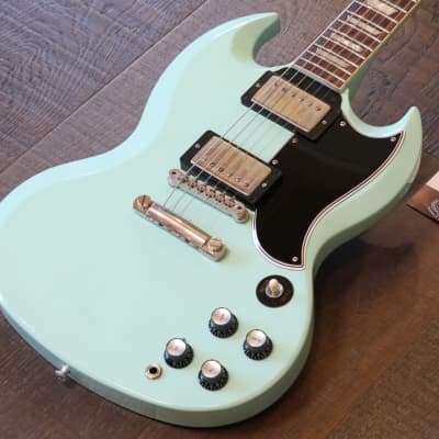 MINTY! 2019 Gibson Limited Edition Custom ’61/’59 Fat Neck Les Paul SG Standard VOS Kerry Green + COA OHSC & Video Demo image 2