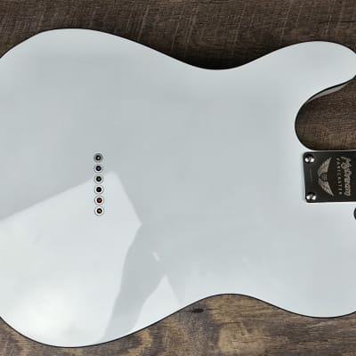 MyDream Partcaster Custom Built - Black & White Thinline Quarter Pound image 3