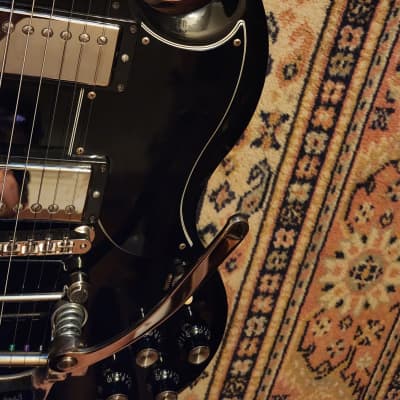 2014 Gibson SG Standard 120th Anniversary Ebony w/ OHSC | MOD : Bigsby B3, Towner DTB, Grover Locking Tuners image 13