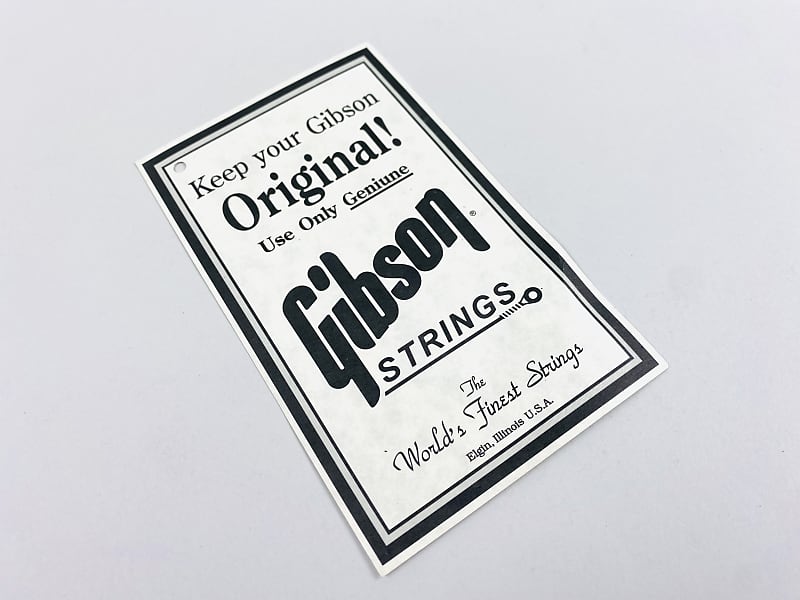 Gibson Original String Tag 90s | Reverb