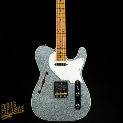 Suhr Eddie's Guitars Exclusive Custom Classic T Roasted - Ice Blue Sparkle image 3