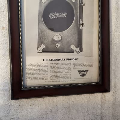 1974 Pignose Amps Promotional Ad Framed Battery Operated Pignose Original for sale