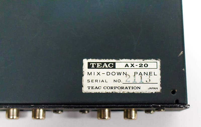 TEAC AX-20 Mix-Down Panel for Four Track Reel to Reel Recorders