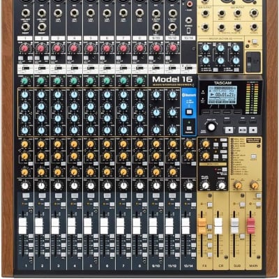Tascam Model 16 All-In-One 16-track Mixing and Recording Studio, Analog Mixer, Digital Recorder, USB Audio Interface image 4