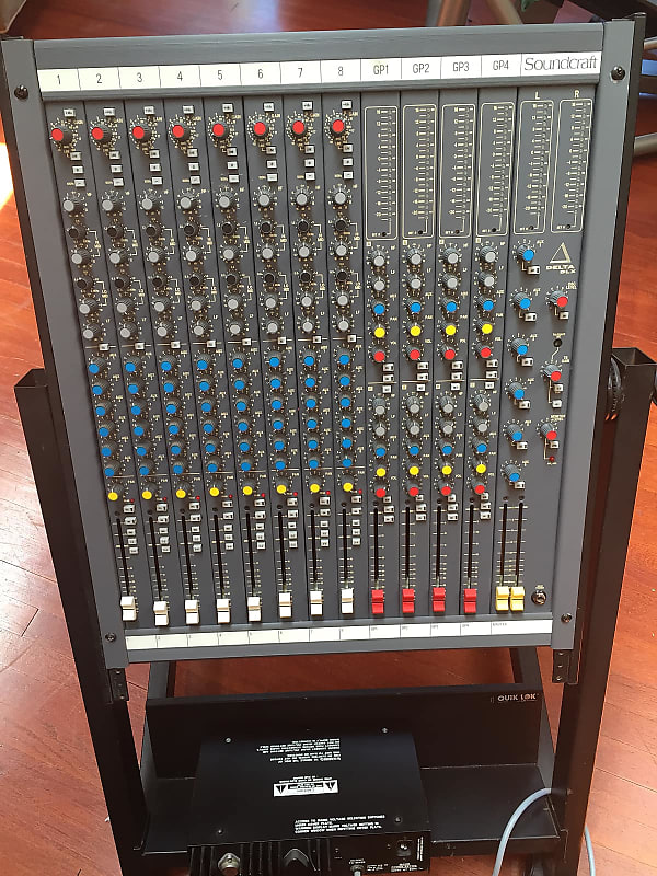 Soundcraft Delta DLX 8 channel mixer Early 90's Gray
