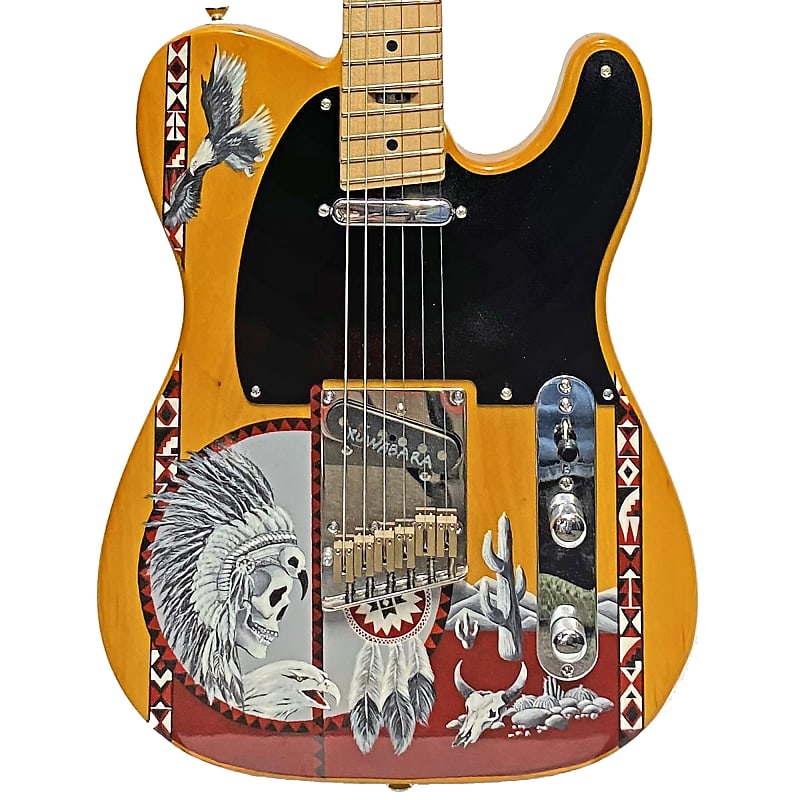 Woodcraft Electric Guitars Multiscale T-Slant Fretted "Native Spirit" Custom Electric Guitar image 1