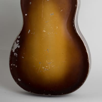National  Triolian Resophonic Guitar (1931), ser. #1691W, black hard shell case. image 4