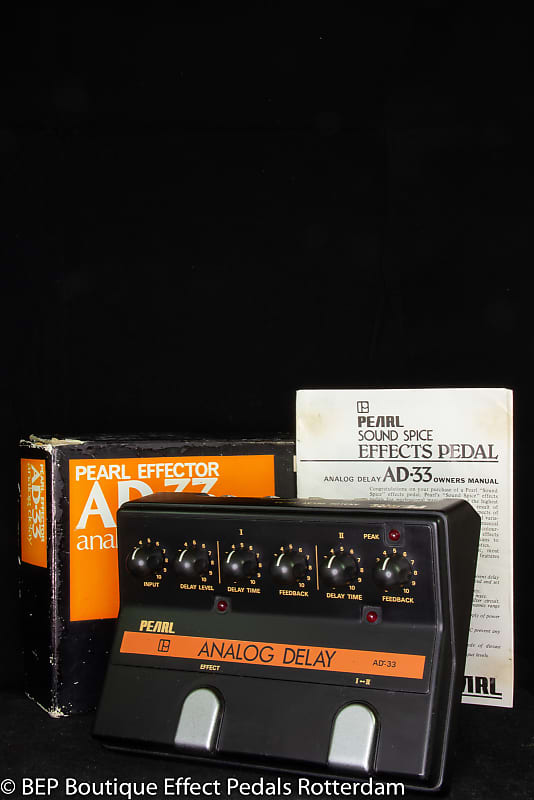 Pearl AD-33 Analog Delay early 80's MN3005 BBD s/n 852847 Japan image 1