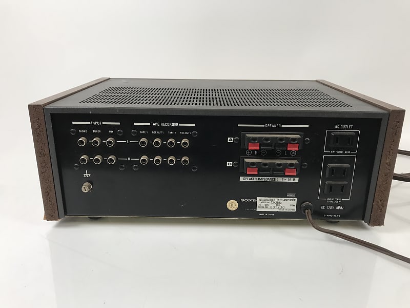 ソニー　AMPLIFIER TA-2650　ジャンク SONY TA-2650 | Stereo Integrated Amplifier Manual Pre-Owned