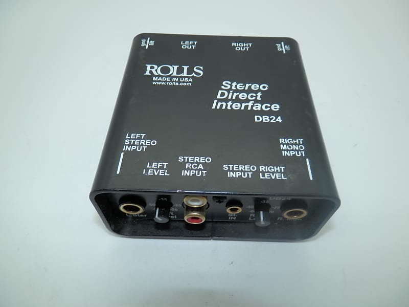 Rolls DB24 Stereo Direct Interface DI Box used